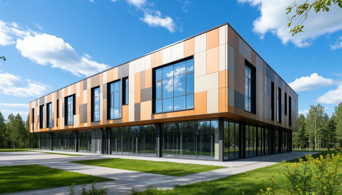 Вентилируемый фасад с облицовкой HPL-панелями