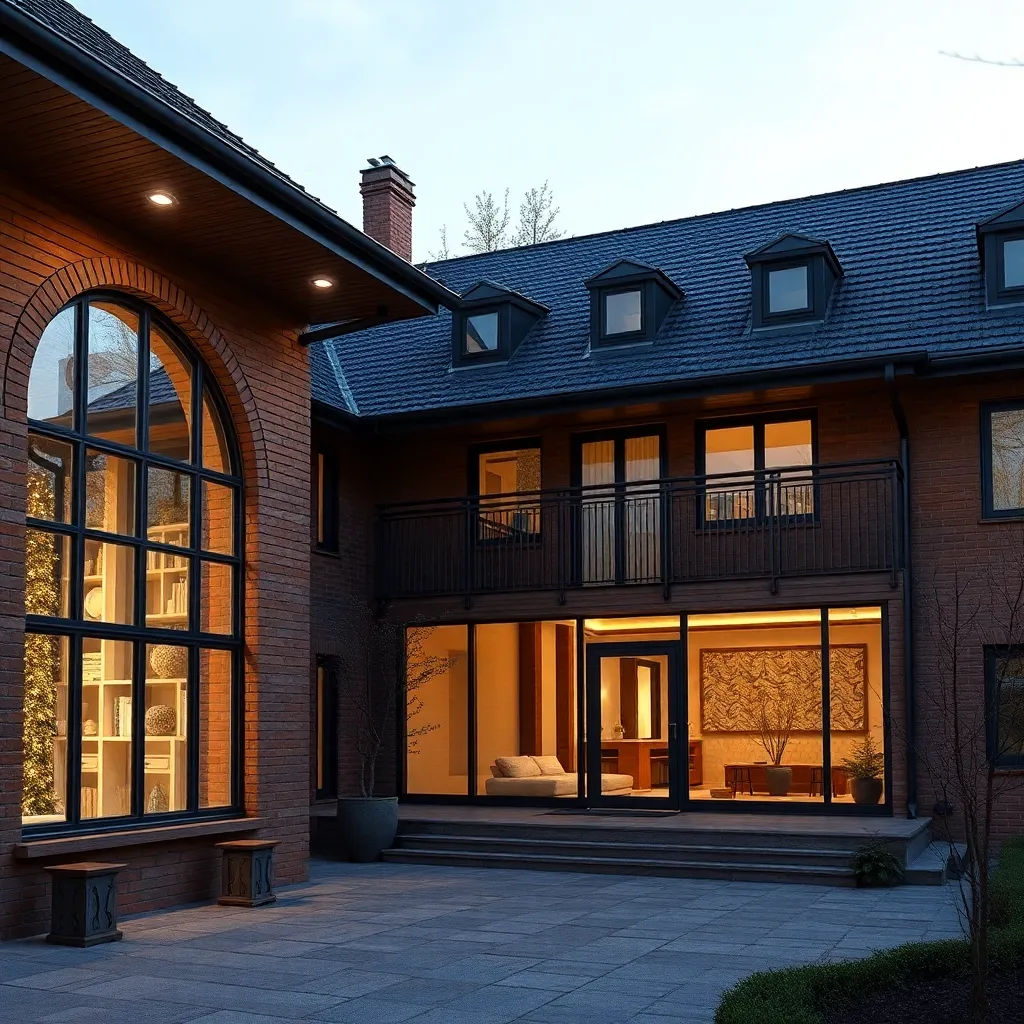 Вентилируемый фасад из глиняного клинкера