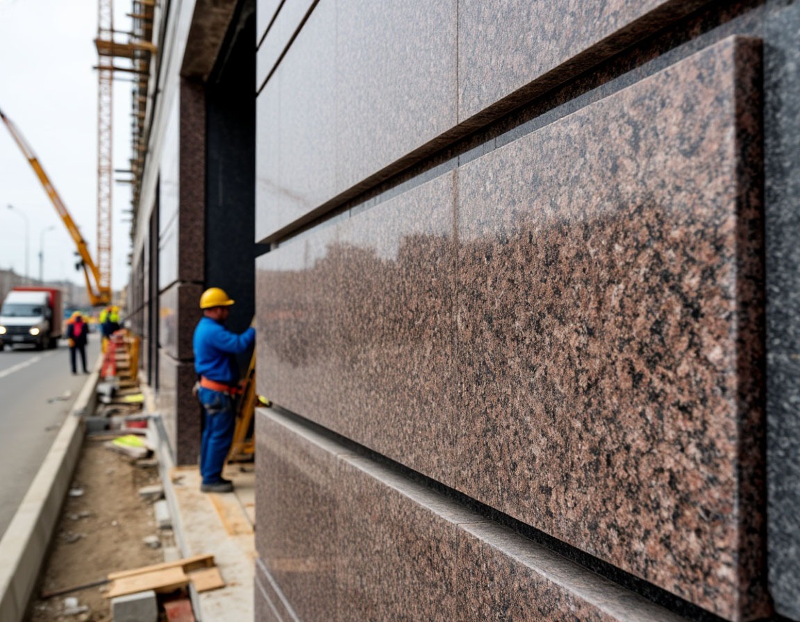 Крепёжные узлы и алюминиевая подсистема для высотного вентфасада