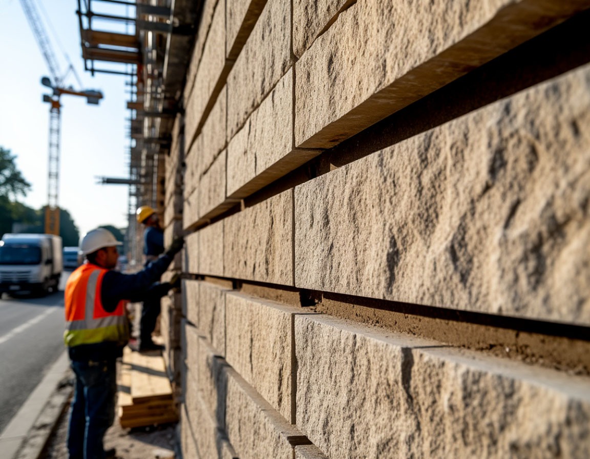 Клинкерный вентилируемый фасад современного жилого комплекса