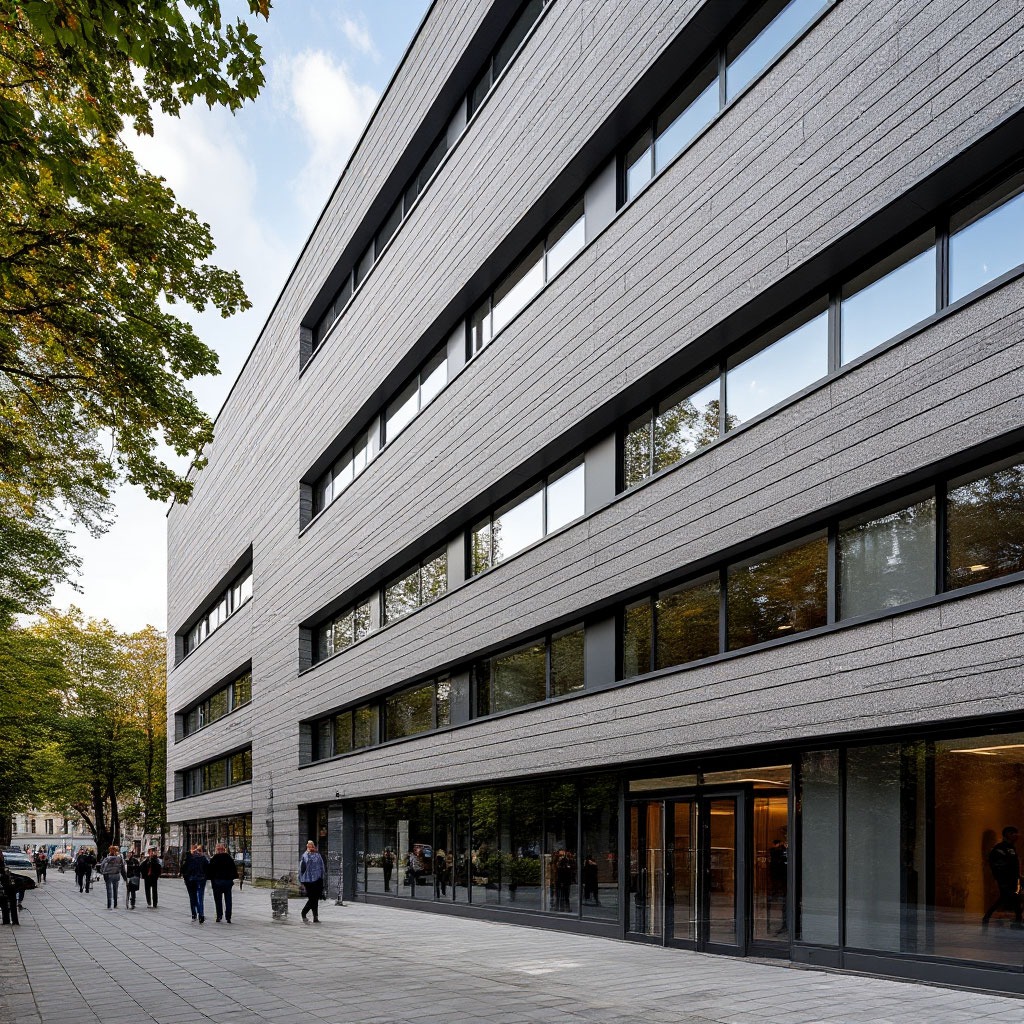 Фиброцементные панели на навесном вентилируемом фасаде общественного здания