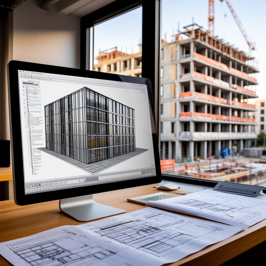 Вертикальные и горизонтальные профили подсистемы вентфасада крупным планом