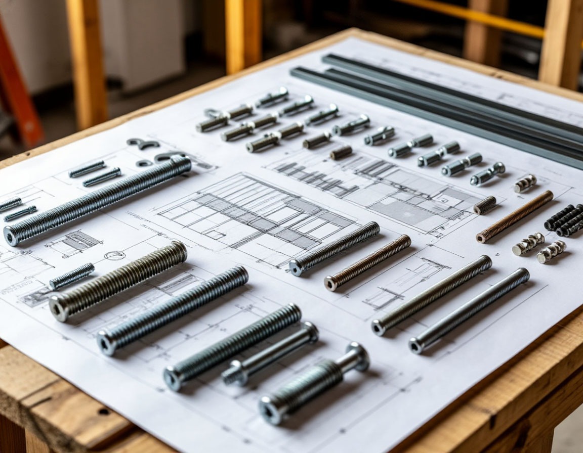 Анкеры и крепёж для подсистемы вентилируемого фасада на строительной площадке