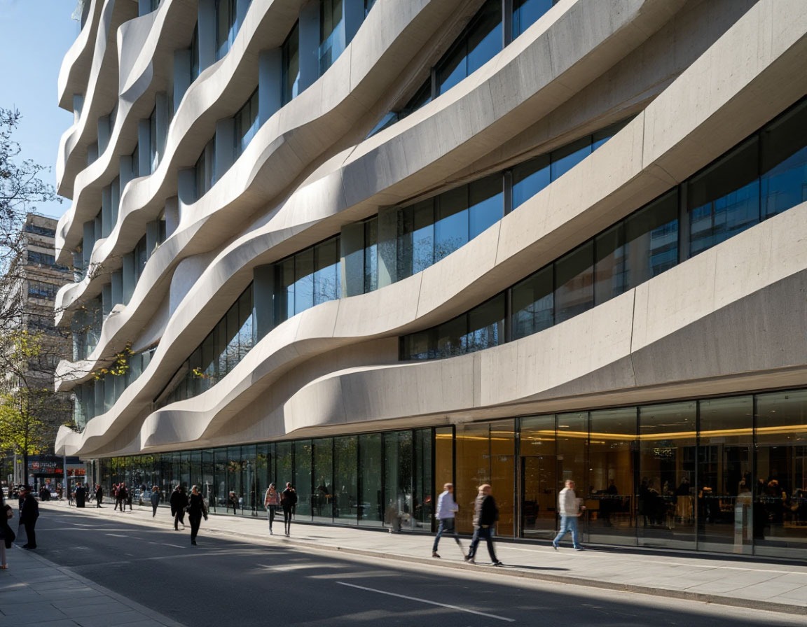 Схема ветровых зон и крепления подсистемы на фасаде высотного здания