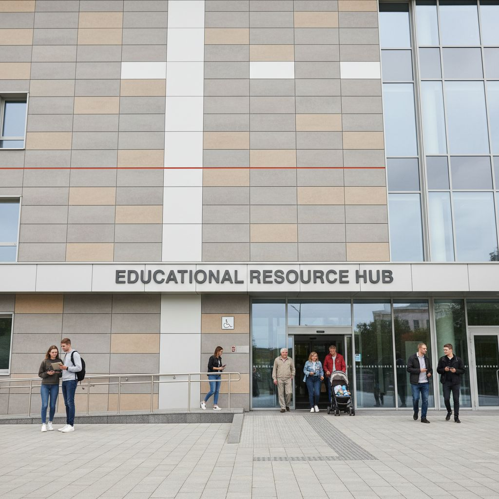 Общественное здание с вентилируемым фасадом, сочетающим пожаробезопасность и выразительный дизайн