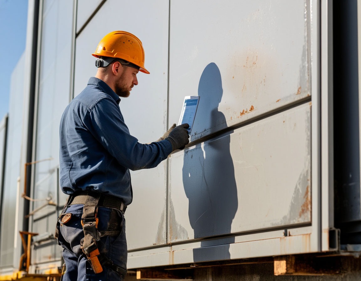 Осмотр и выявление ранних дефектов вентилируемого фасада