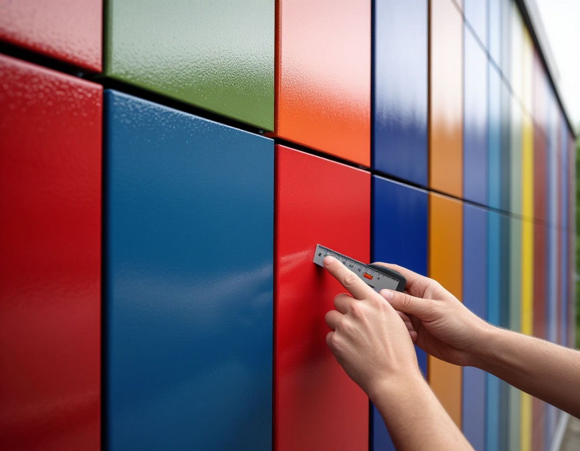 Металлические фасадные кассеты с различными лакокрасочными покрытиями и оттенками