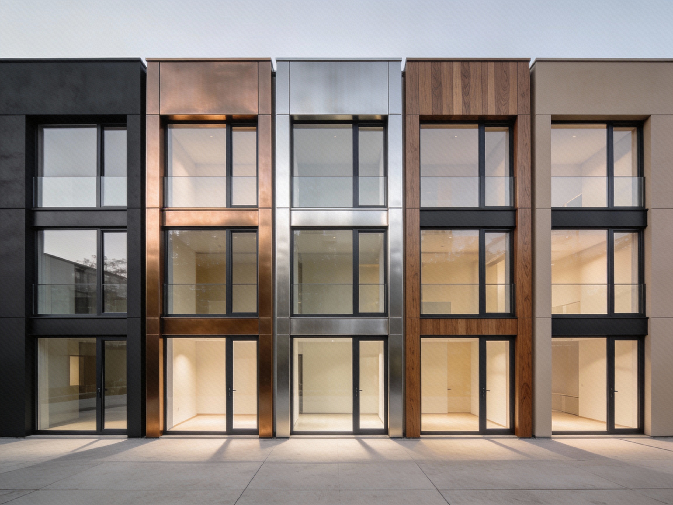 Вентилируемый фасад из из алюминиевых кассет рулонной окраски