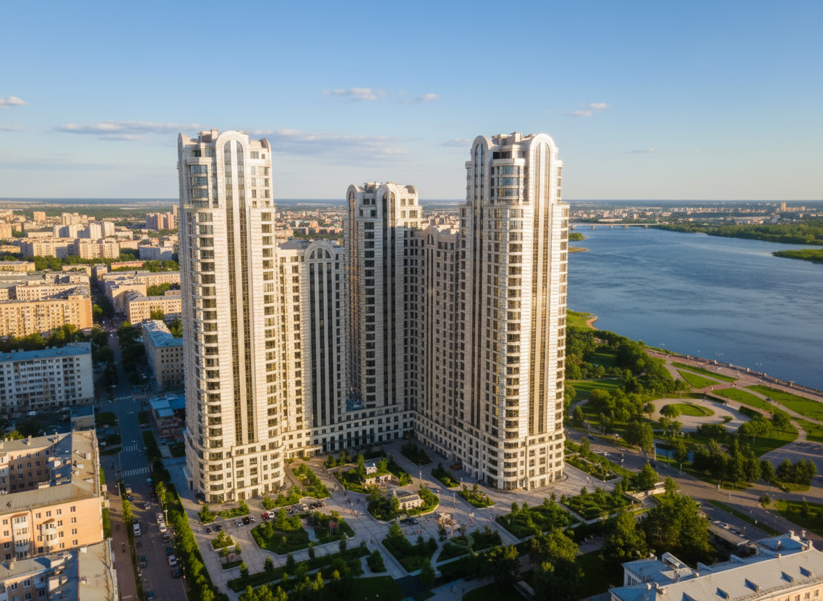 Вентилируемый фасад из из алюминиевых кассет рулонной окраски