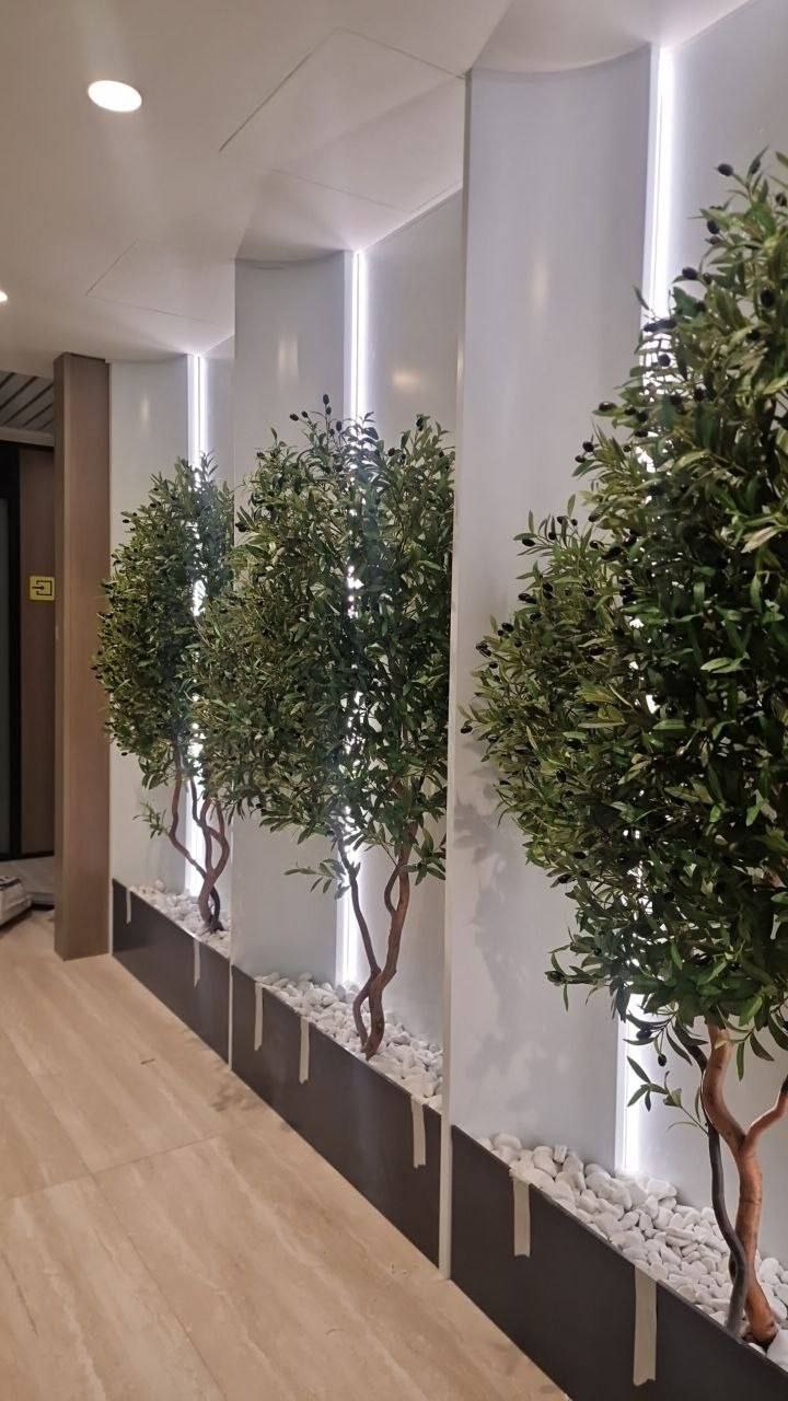 Композитные панели в интерьере после фрезеровки композита
